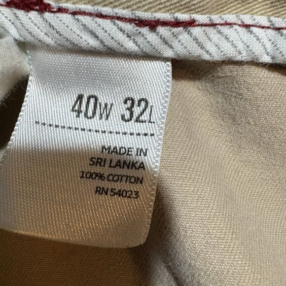 Old Navy Pants 40x32 Loose Fit Khaki Beige Chino Casual Workwear Relaxed Men - Picture 4 of 9